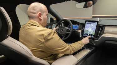 Elli Hyde sat in the Volvo XC60 facelift