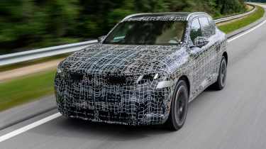 BMW X5 prototype - front tracking