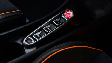 McLaren Artura - engine start button and switchgear