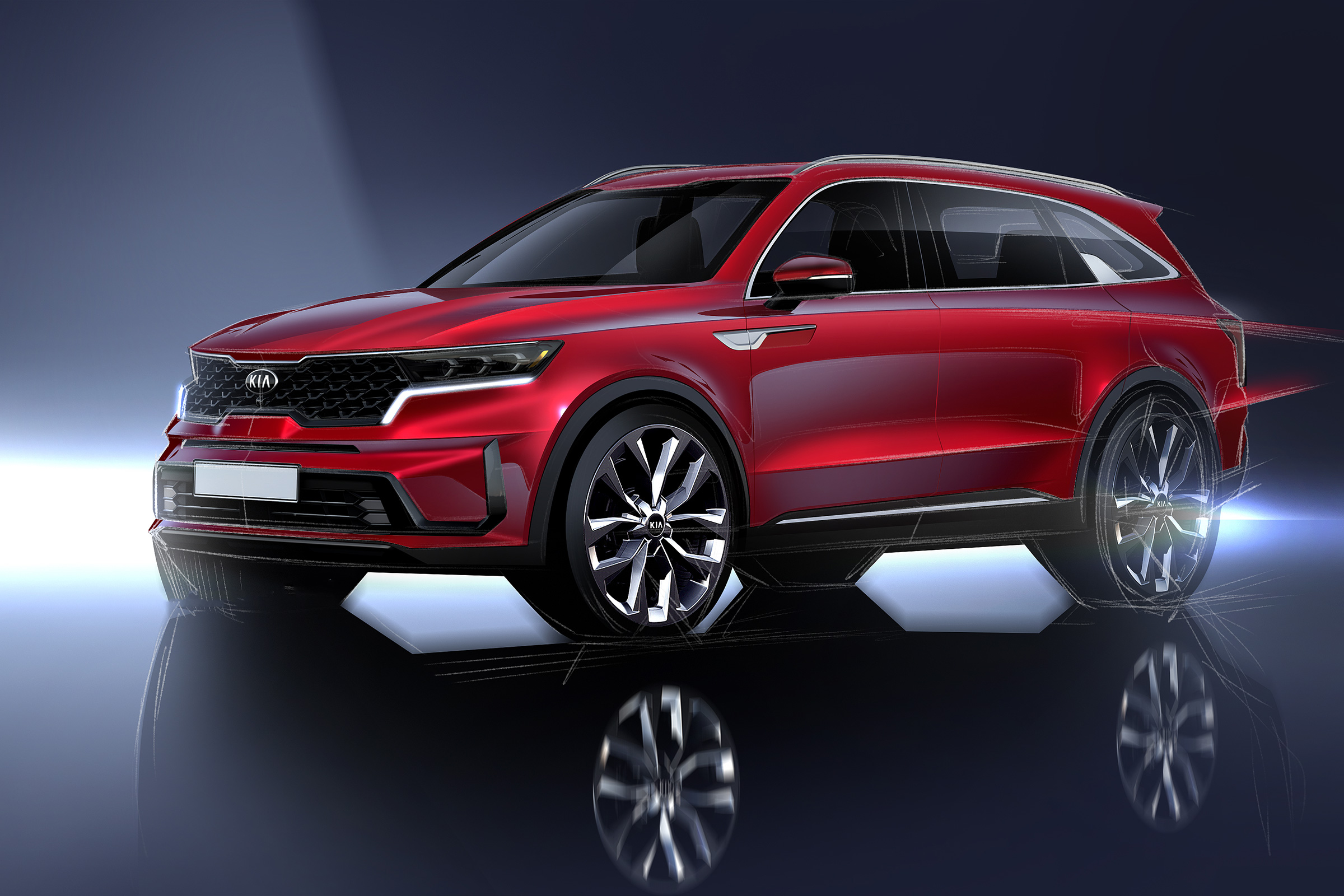 All-new 2020 Kia Sorento revealed in design sketches | Auto Express
