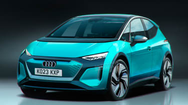 Audi electric supermini - front (watermarked)