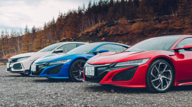 Honda Civic Type R and NSX front bumpers