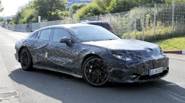 New Mercedes-AMG EV supersaloon - front cornering 