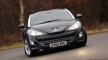 Peugeot RCZ front cornering