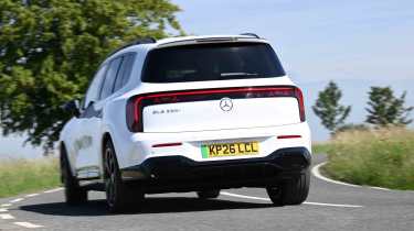 Mercedes GLB electric - rear cornering