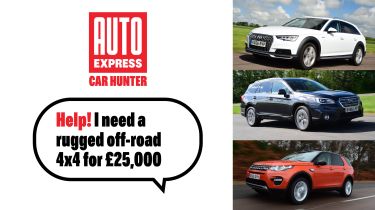 Used car hunter - Off-road and 4x4 cars for under £25,000