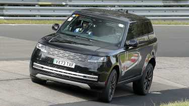 Range Rover Electric Nurburgring testing - front cornering