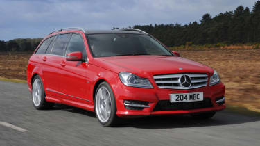 Mercedes C-Class Estate front tracking
