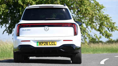Mercedes GLB electric - rear full width cornering