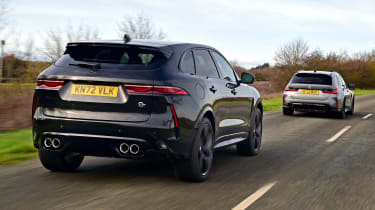 BMW M3 Touring and Jaguar F-Pace SVR - rear tracking