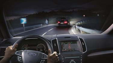 Driving at night with matrix lights