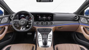 Mercedes-AMG GT 4-Door 2021 facelift blue - interior