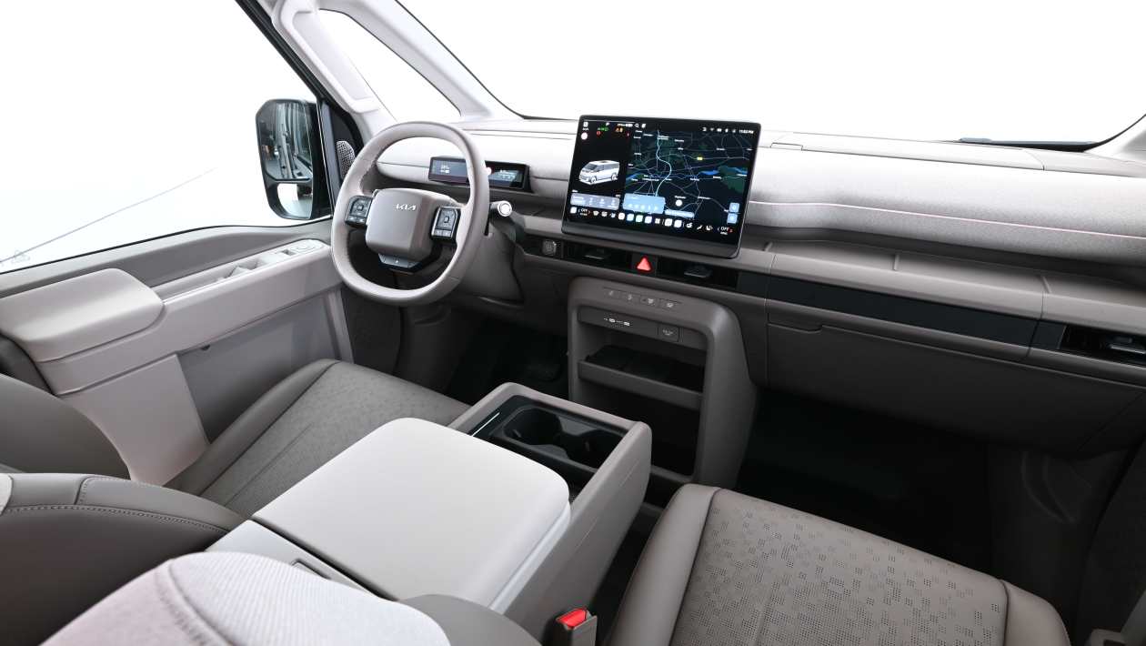 Kia PV7 Passenger interior view showing cabin space