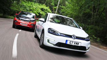 VW e-Golf vs BMW i3