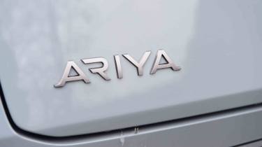 Nissan Ariya - 'Ariya' badge detail