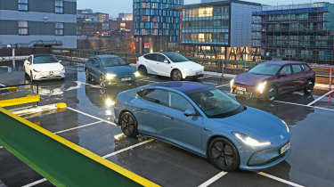 Winter range test - wet carpark