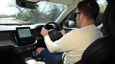 Steve Walker driving the Volvo XC90
