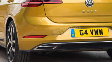 Volkswagen Golf Mk8 - rear detail (exclusive image)