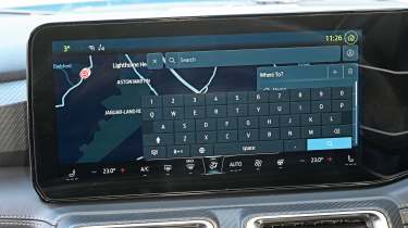 Ford Mustang&#039;s infotainment system displaying keypad