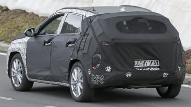 2023 Hyundai Kona test mule (Alps testing) - rear tracking