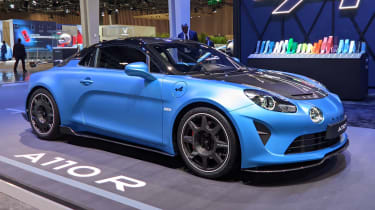 Alpine A110 R Paris Motor Show front