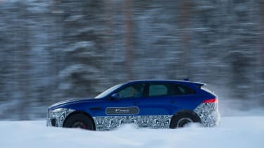 Jaguar F-Pace prototype - profile