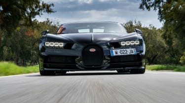 Bugatti Chiron - full front action