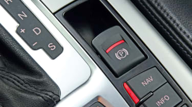 Audi A6 hand brake detail