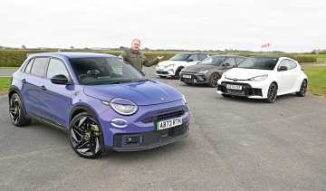 Abarth 600e Scorpionissima - hot hatch header