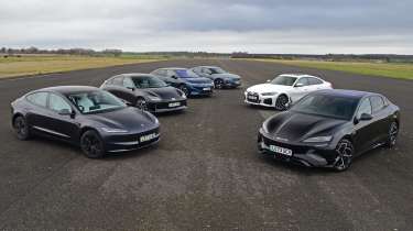 Electric company car megatest - all cars static