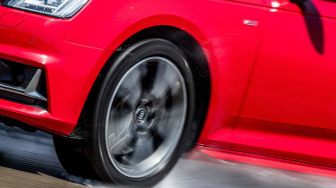 Audi S4 with Bridgestone Potenza Sport - dynamic