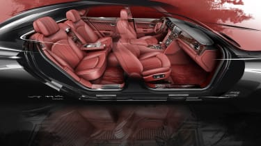 Bentley Mulsanne special - interior sketch