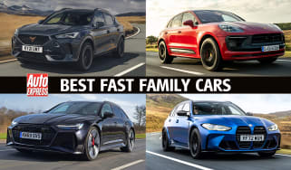 Best fast family cars - header image