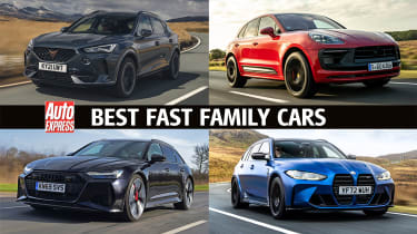 Best fast family cars - header image