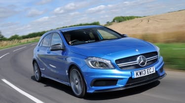 Mercedes A45 AMG front action