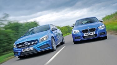 Mercedes A45 AMG vs BMW M135i