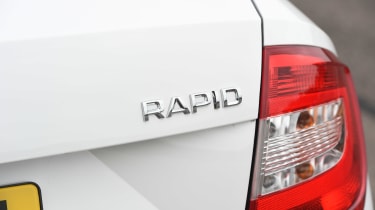 Fiat Tipo vs Skoda Rapid vs Citroen C4 - Rapid badge