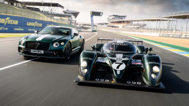 Bentley Continental GT Le Mans Collection with Speed 8 on track