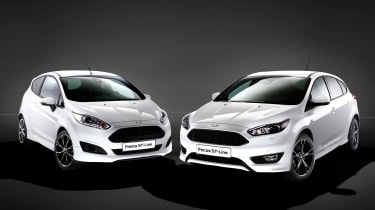 Ford Fiesta ST-Line and Focus ST-Line front
