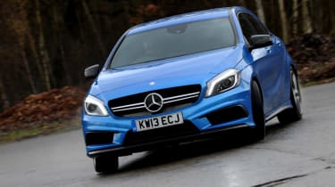 Mercedes A45 AMG 2014 action