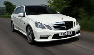 Mercedes E63 AMG estate front tracking