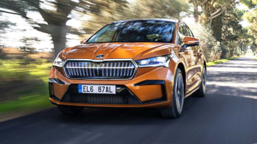 Skoda Enyaq Coupe iV 80 - front tracking