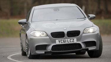 BMW M5 front cornering