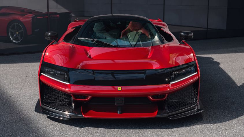 image of "Why doesn’t the new Ferrari F80 hypercar have a V12? Because a V6 is faster!"