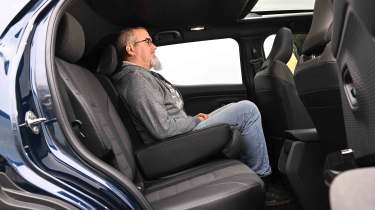 Suzuki e Vitara - rear seats with senior test editor