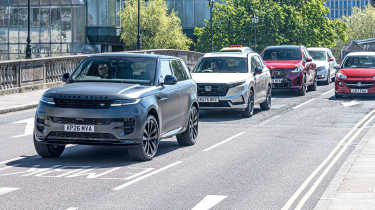 Range Rover, Honda and BMW - front dynamic