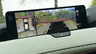 Mazda CX-60 - infotainment screen displaying reversing cameras