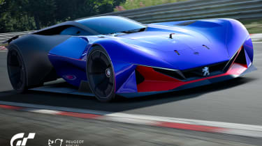 Peugeot L750 R Hybrid Vision Gran Turismo - blue front