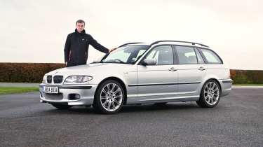 Auto Express senior news reporter Alastair Crooks and his BMW 3 Series E46