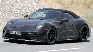Porsche 911 Speedster Mule - front angled